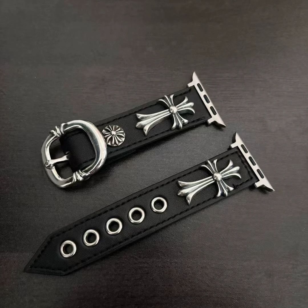 Chrome Hearts 925 silver leather strap