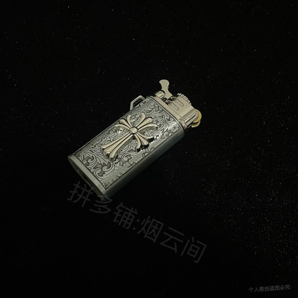 Chrome Hearts Style Vintage Engraved Kerosene Lighter