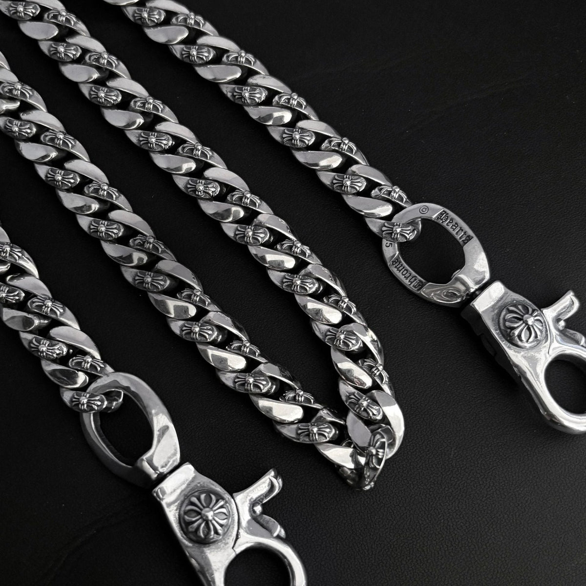 Chrome Hearts 925 Silver Cuban Bold Chain
