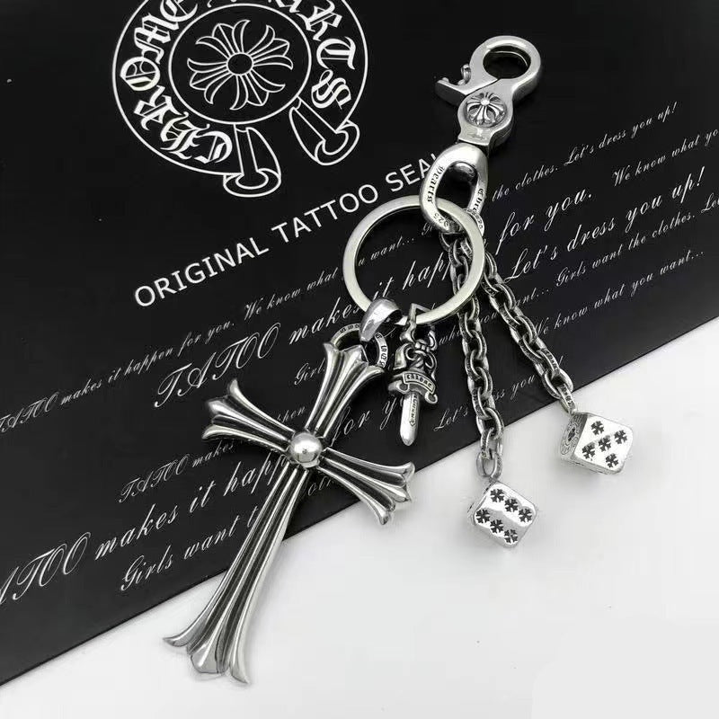 chrome hearts keychain bag chain