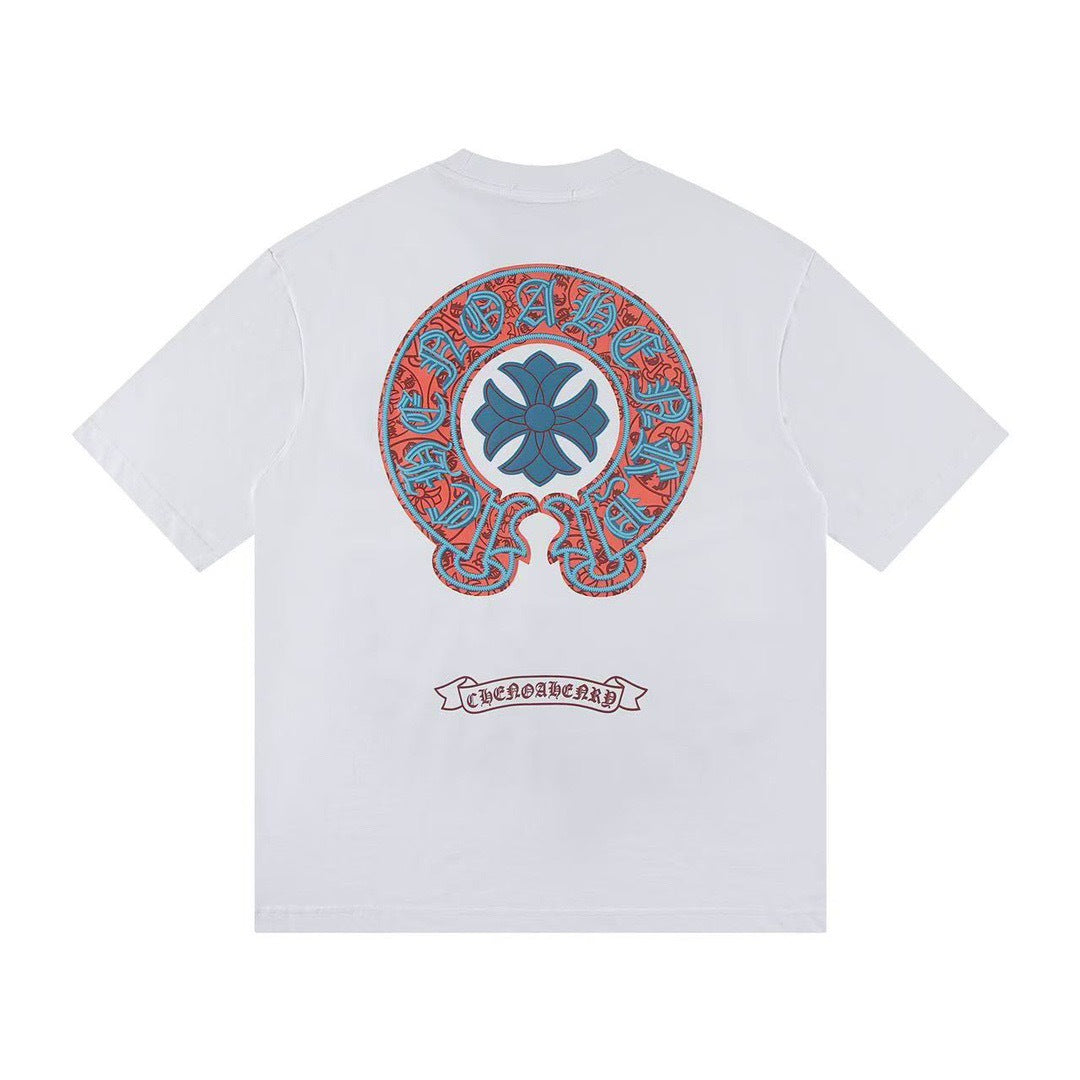 Chrome Hearts letter embroidery short-sleeved t shirt