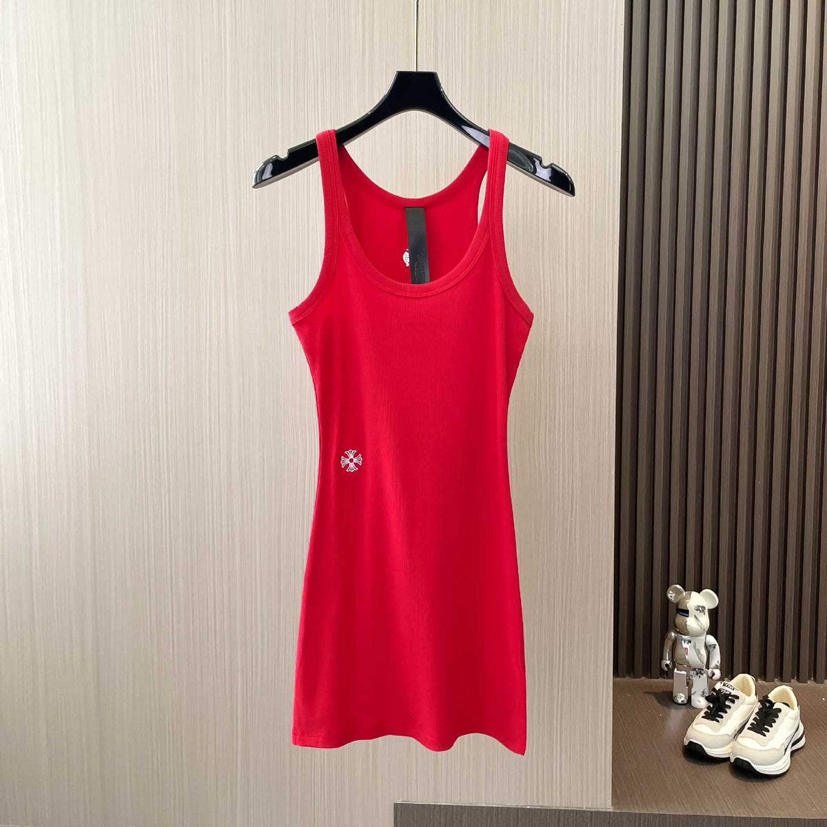 Chrome Hearts cross embroidered threaded camisole