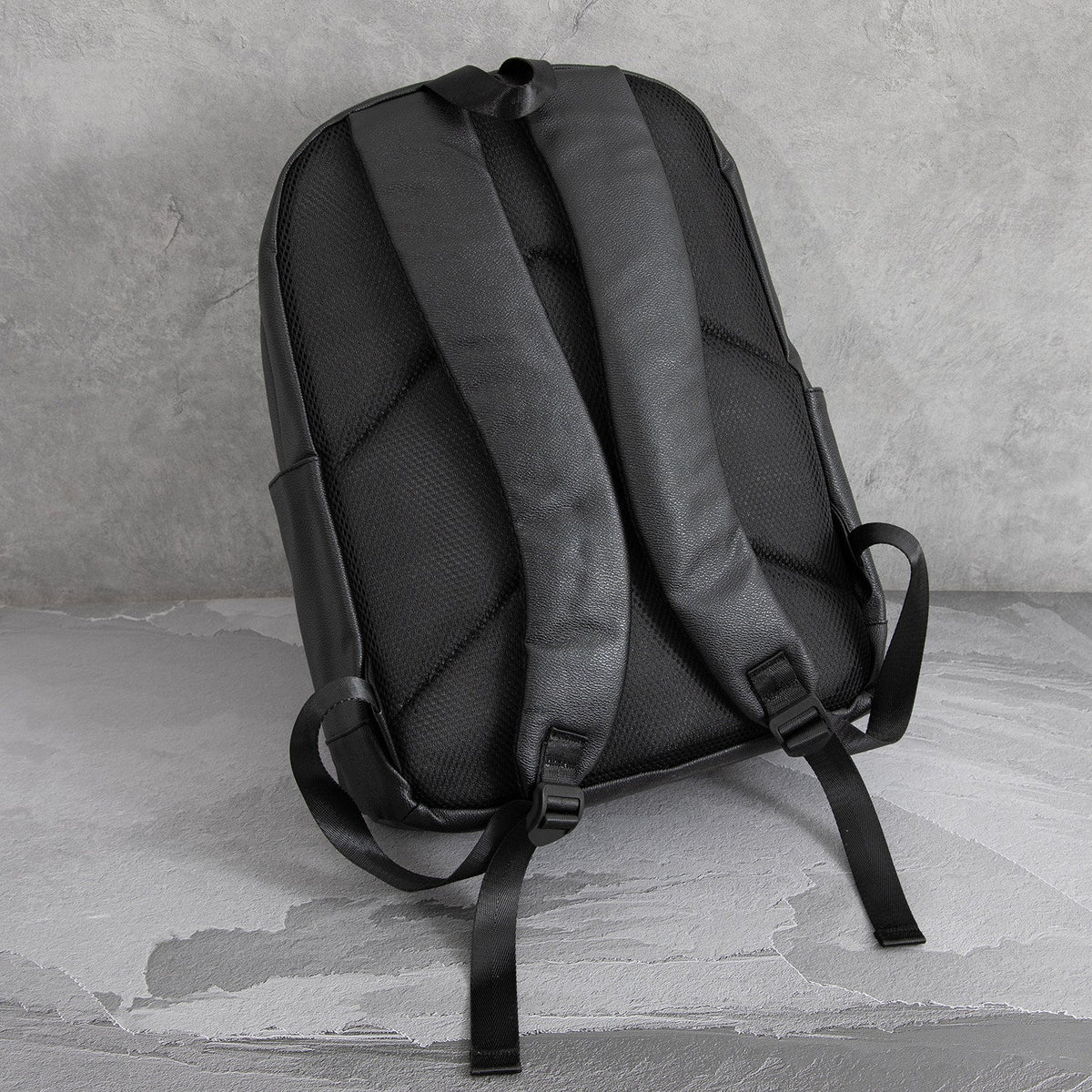 Chrome Hearts Cross PU Leather Student Backpack