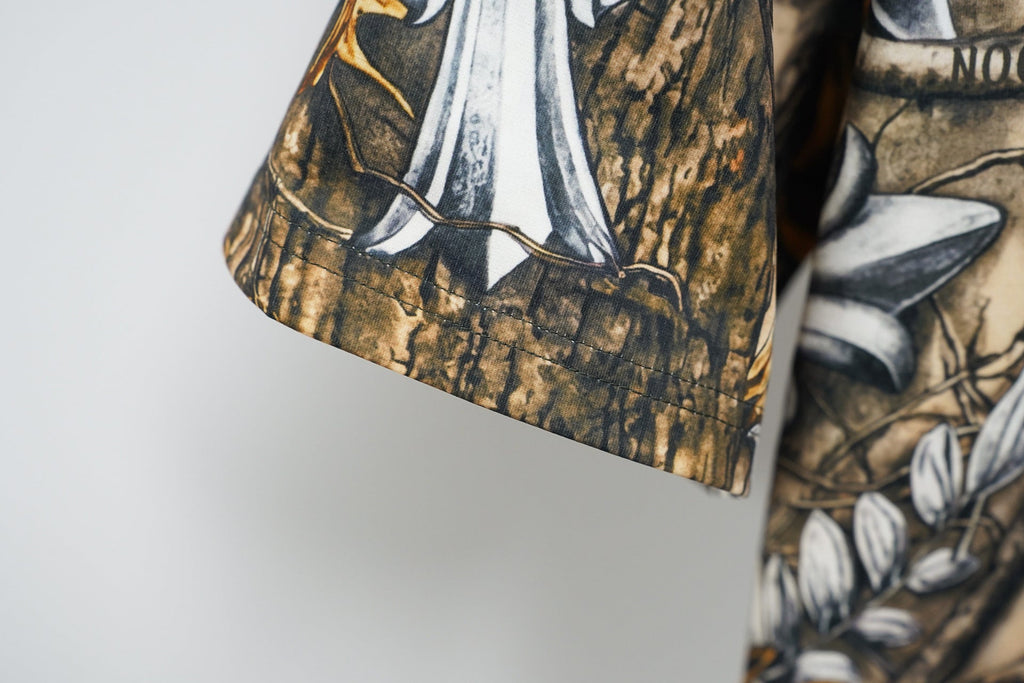 Chrome Hearts Bark Texture Print Short-Sleeve T-Shirt