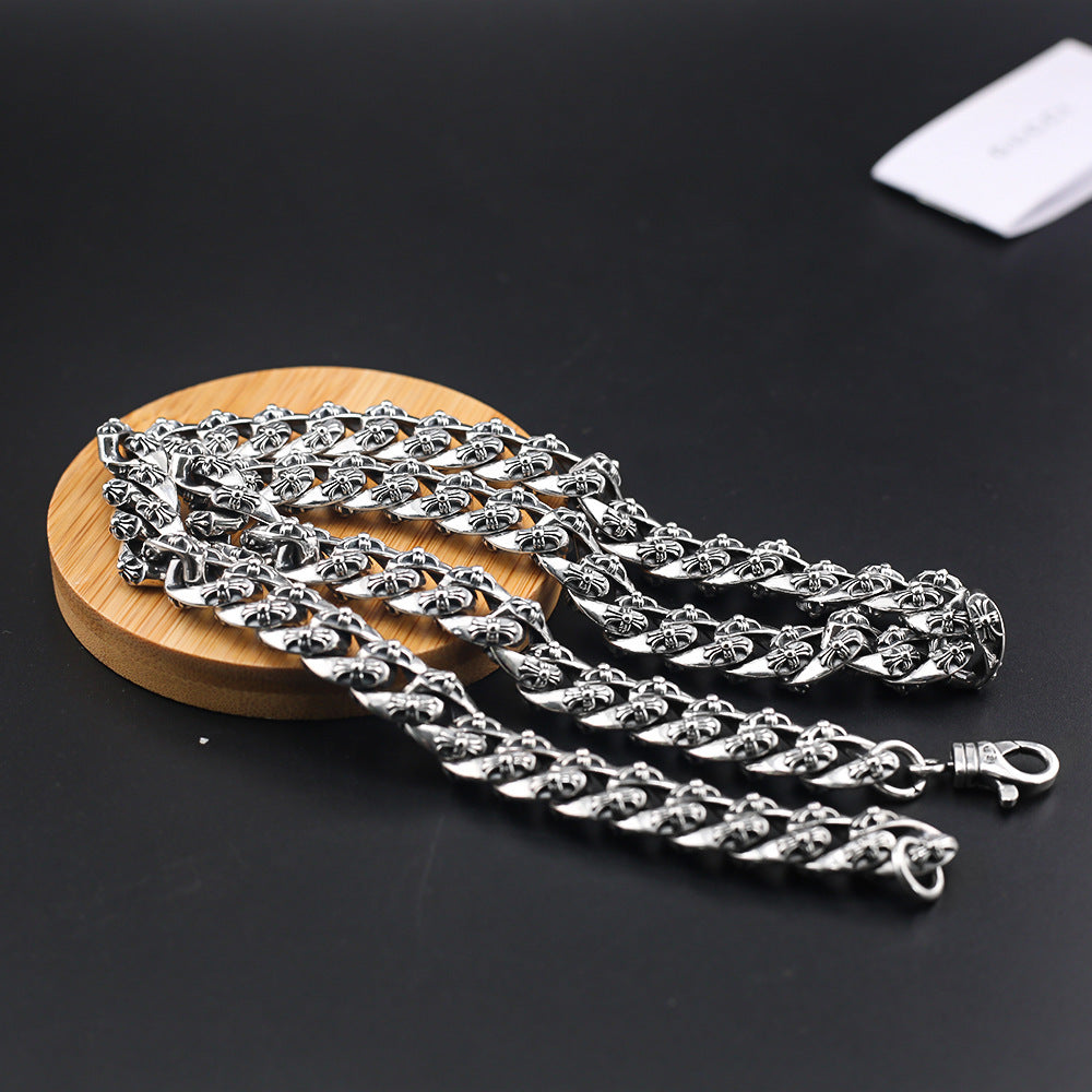Chrome Hearts Cuban collarbone necklace