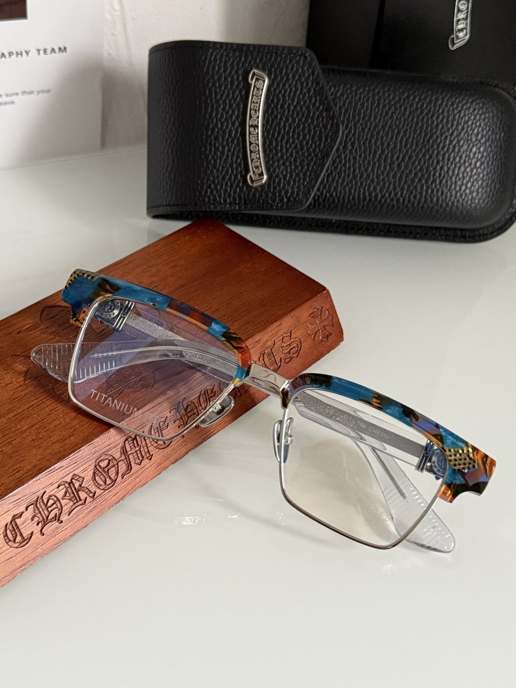 Chrome Hearts Heavy Industries Business Titanium Frame Eyeglasses