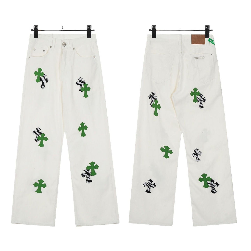 Chrome Hearts Colorful Cross Leather Jacket