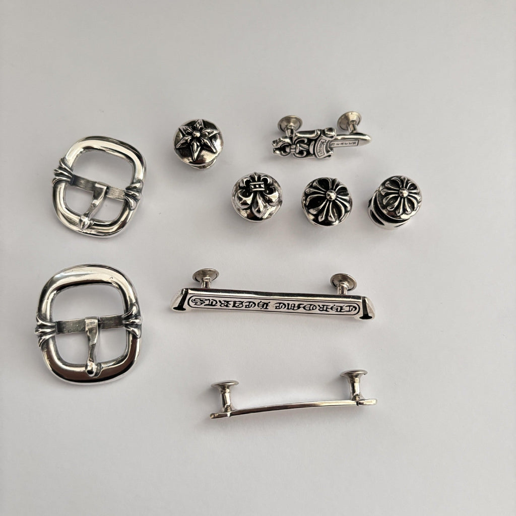 Chrome Hearts scroll sword cross hexagram scout flower accessories