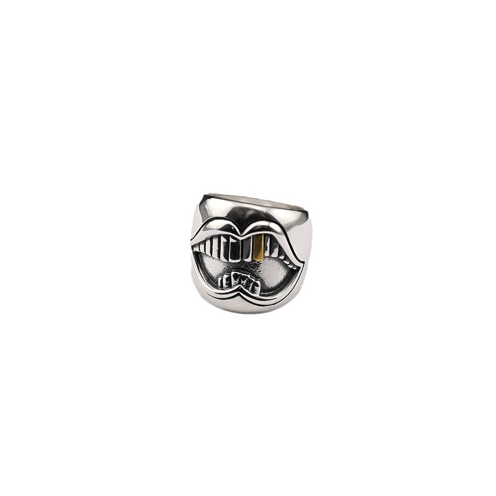 Chrome Hearts gold tooth ring