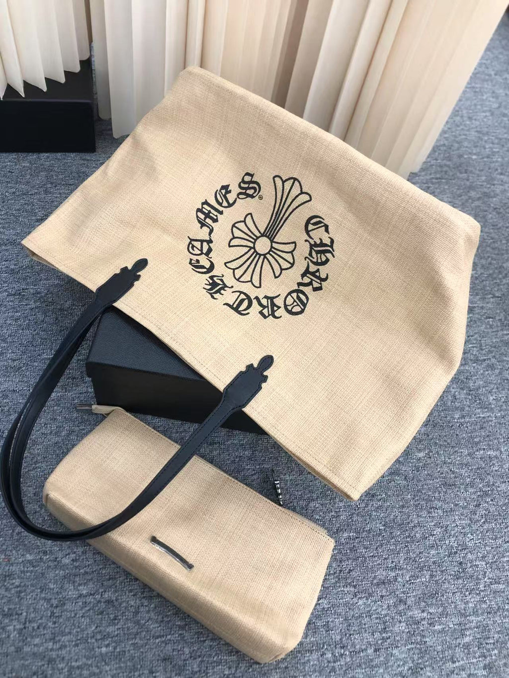Chrome Hearts woven large capacity shoulder bag