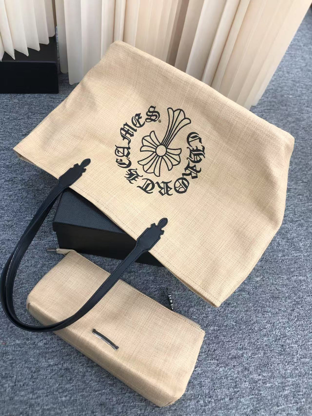 Chrome Hearts woven large capacity shoulder bag