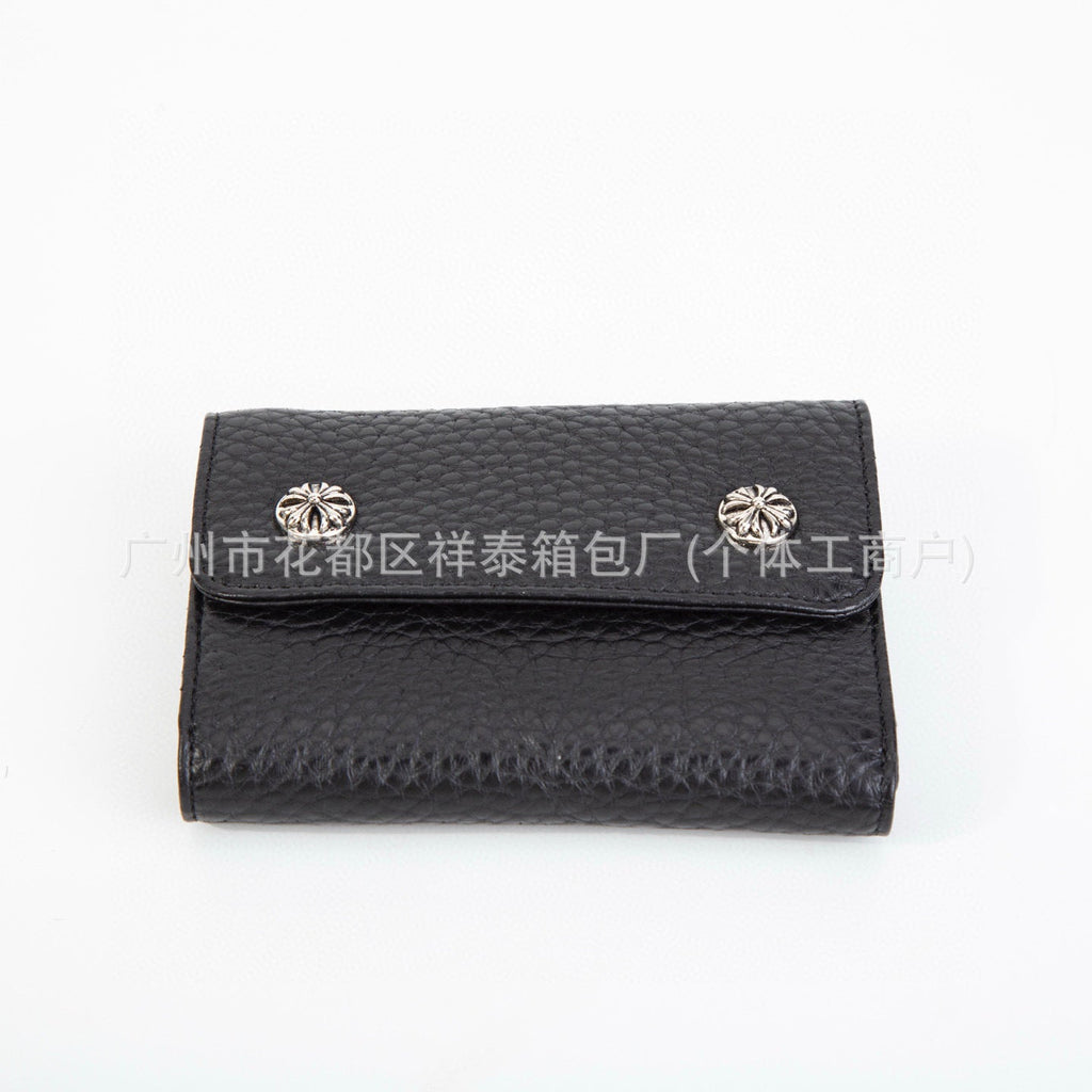Chrome Hearts multi-functional snap closure clutch wallet