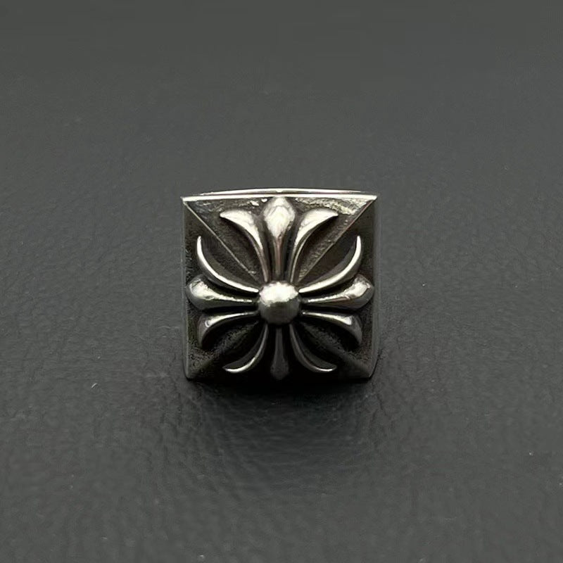 chrome hearts square cross ring