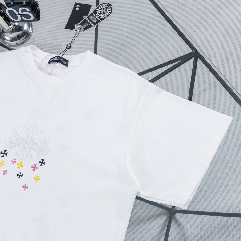 Chrome Hearts Colorful Starry Sky Embroidered T-shirt