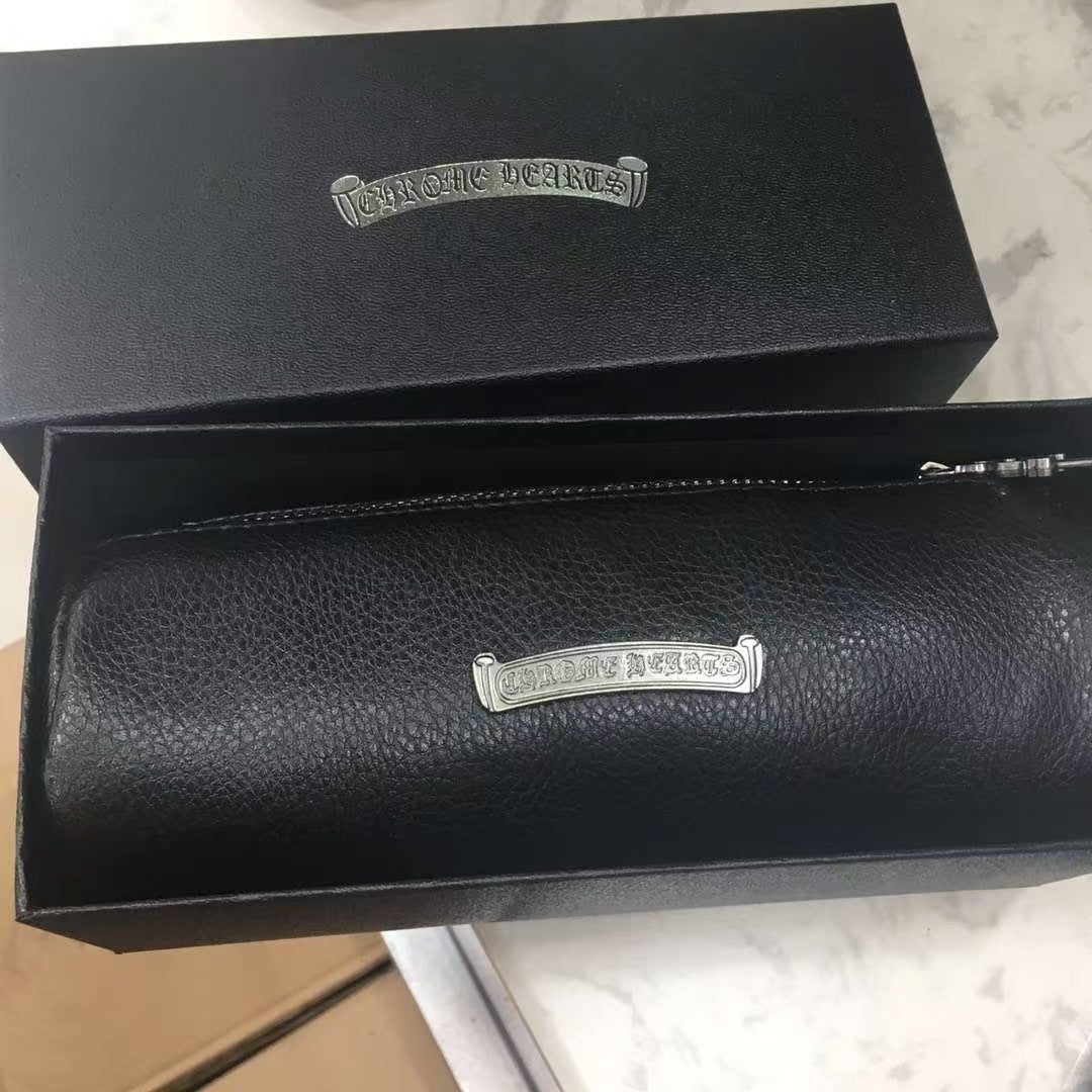 Chrome Hearts Fashionable leather glasses bag