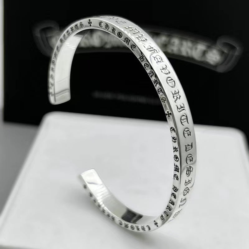 Chrome Hearts retro classic cross flower open bracelet