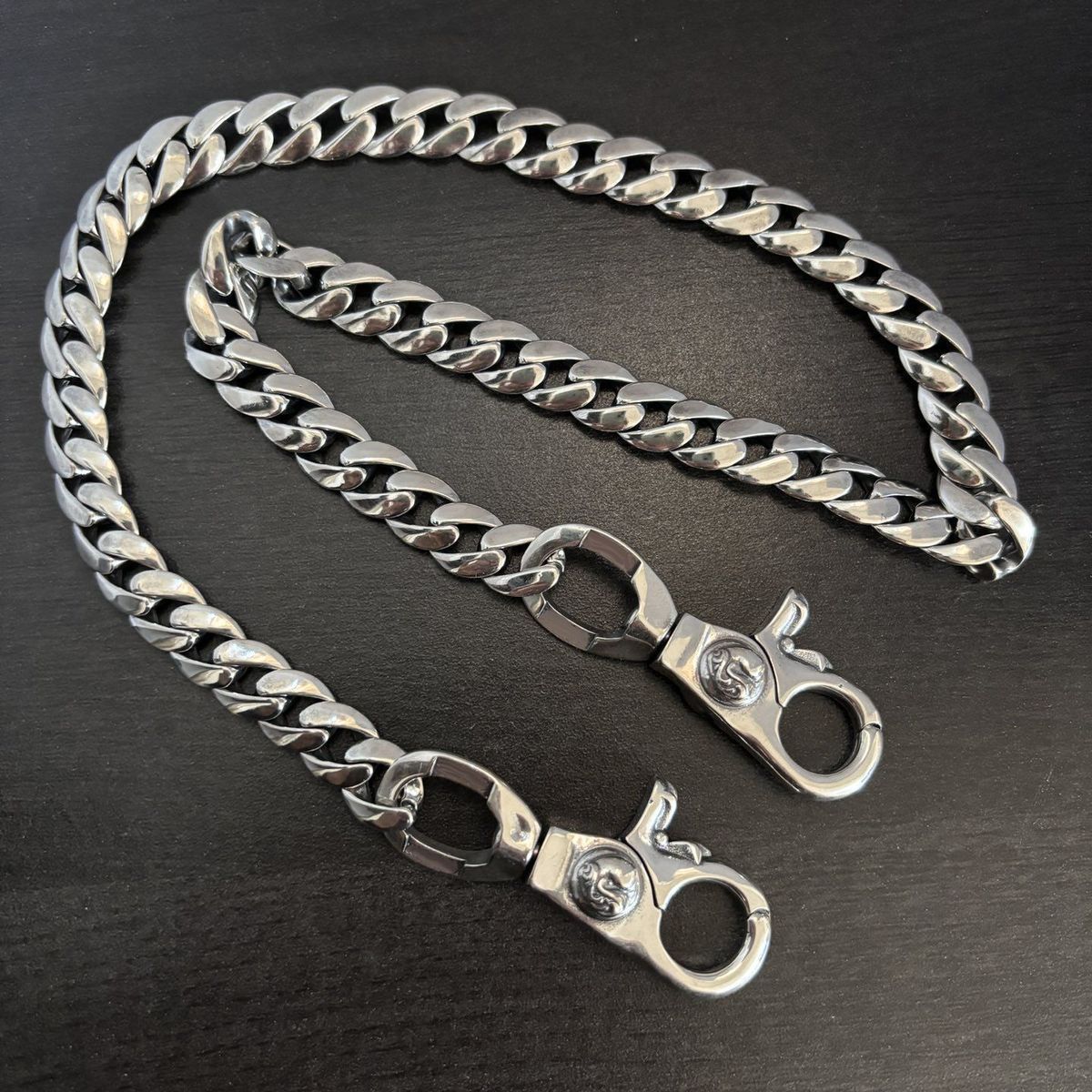 Chrome Hearts double lobster buckle versatile pants chain