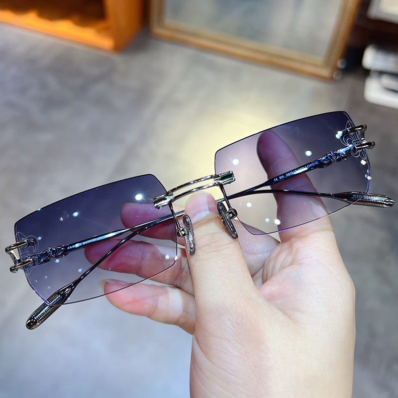 Chrome Hearts UV-blocking frameless sunglasses
