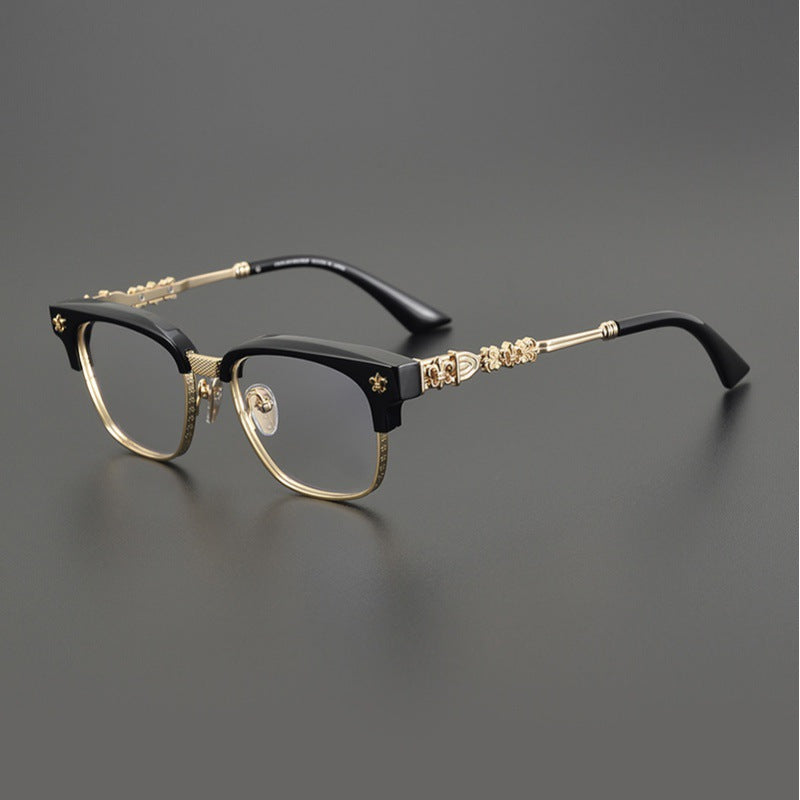 Chrome Hearts all-match pure titanium plate myopia glasses