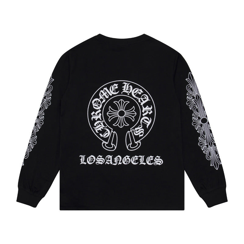 Chrome Heart long-sleeved T-shirt round-neck