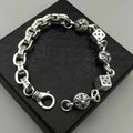 Vintage distressed chrome hearts bracelet