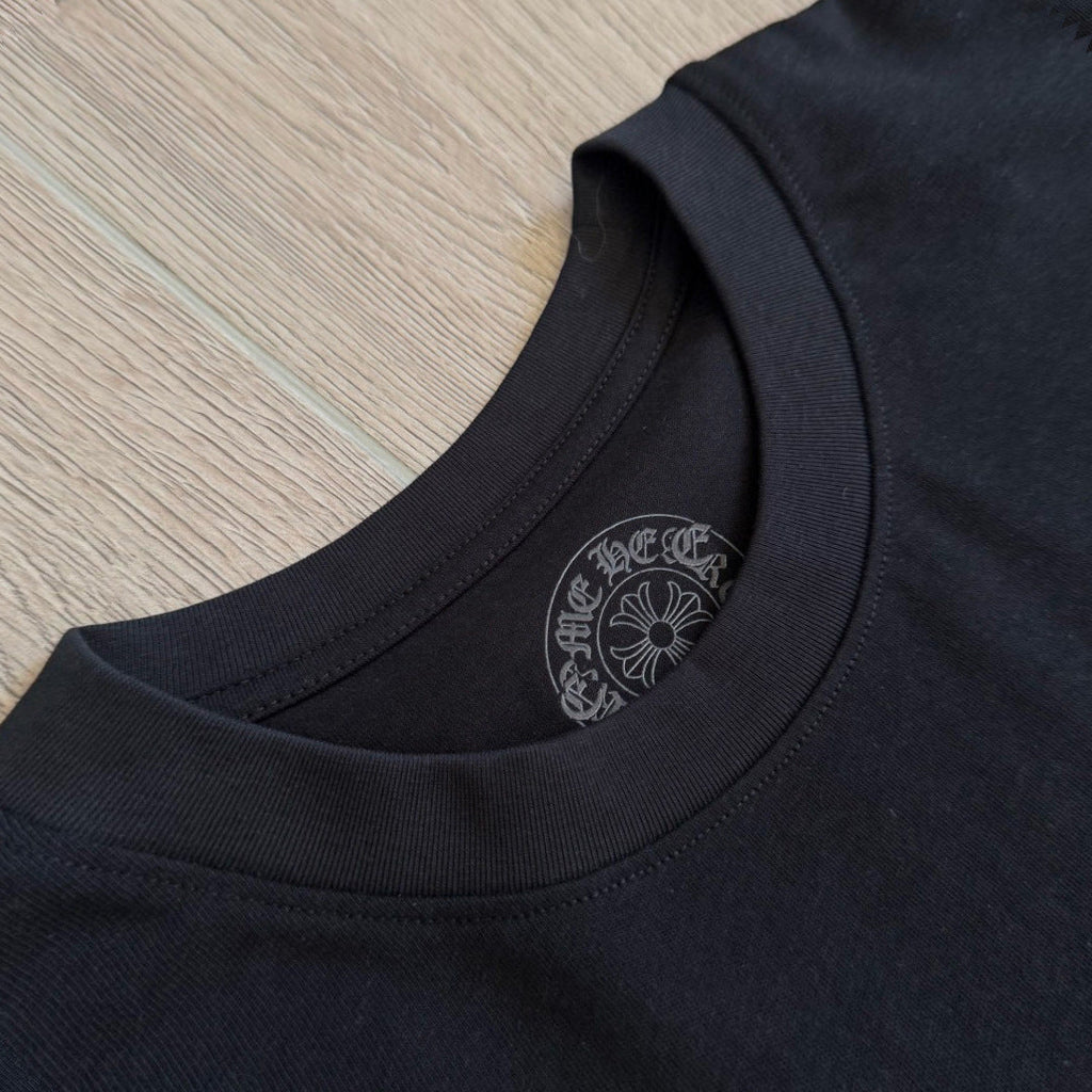 Chrome Hearts Pink Horseshoe Print Short-Sleeve T-Shirt