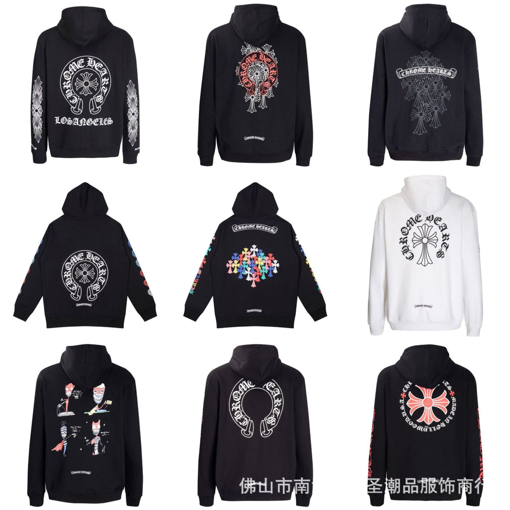 chrome hearts hoodie cardigan cotton pure