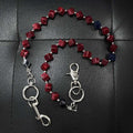 Chrome Hearts acrylic red beads pants chain