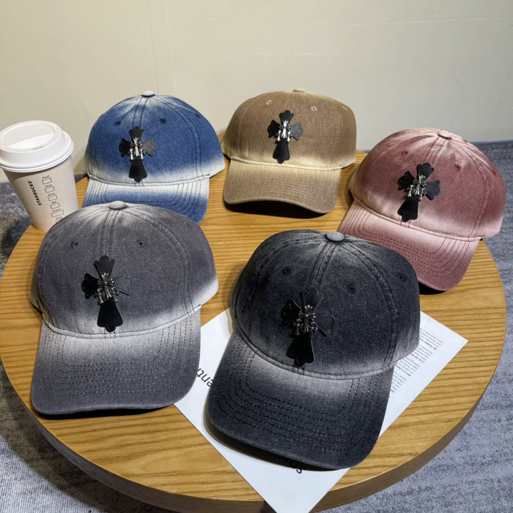 Chrome Hearts Ripped Denim Baseball Cap