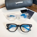 Chrome Hearts pattern two-tone temple frame