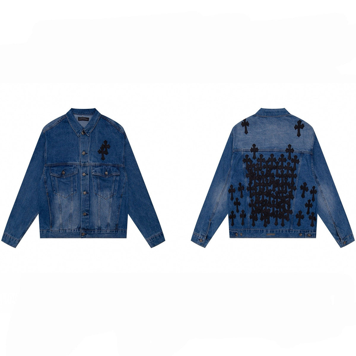 Chrome Hearts Cross Leather coat