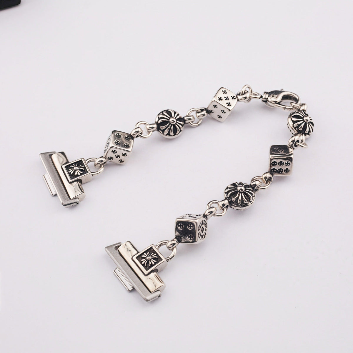 Chrome Hearts cross flower ball dice watch strap