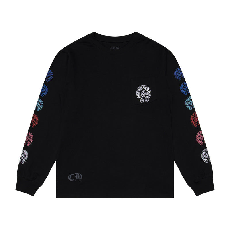 Chrome Heart long-sleeved T-shirt round-neck
