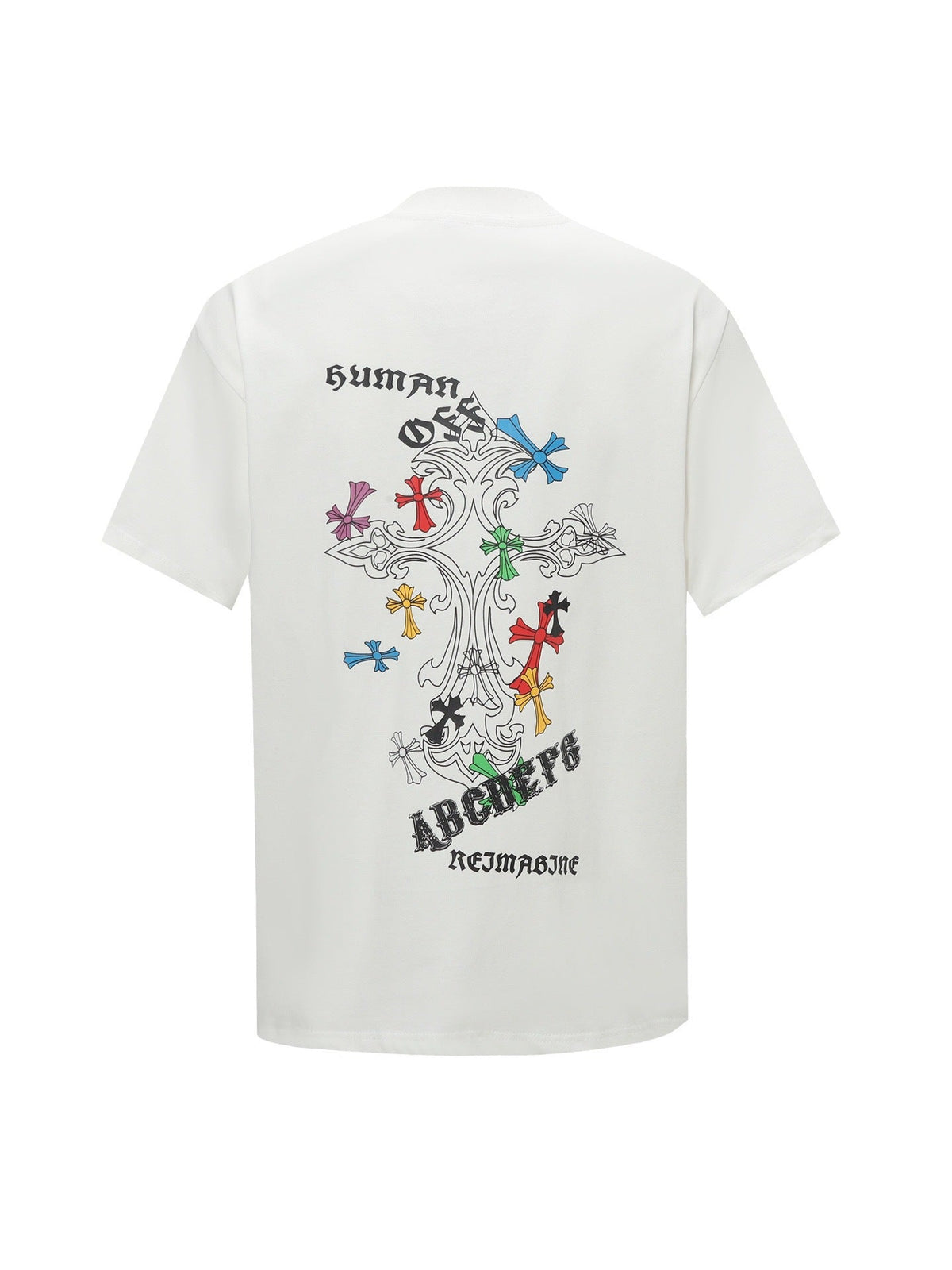 Chrome Hearts Personalized Cross Print Short-Sleeve T-Shirt