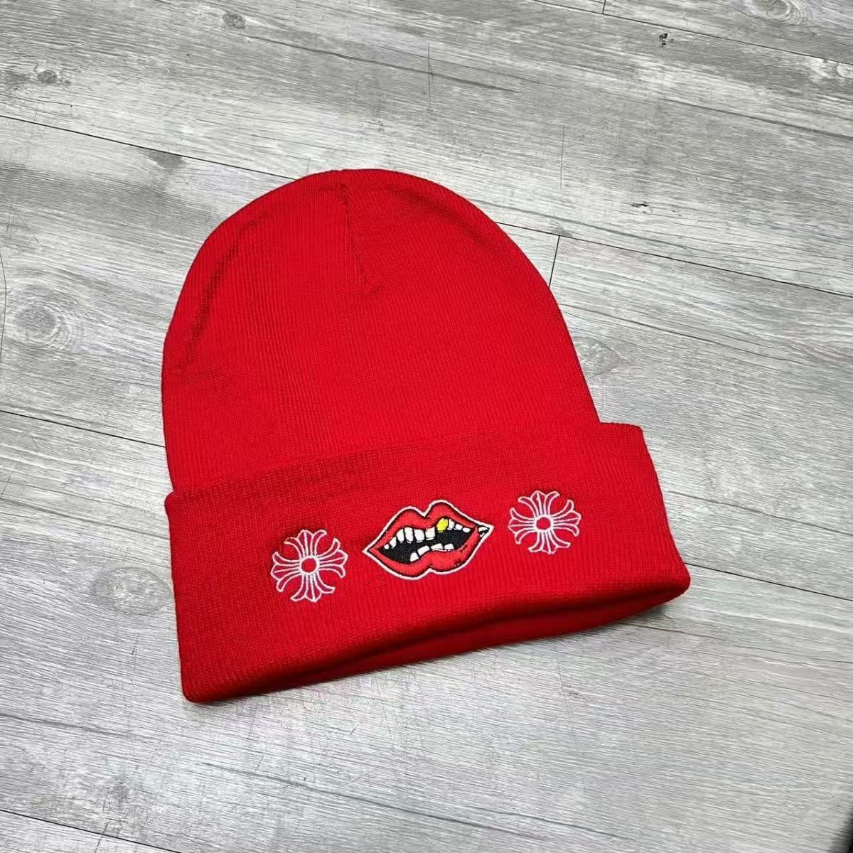 Chrome Hearts embroidered knitted hat