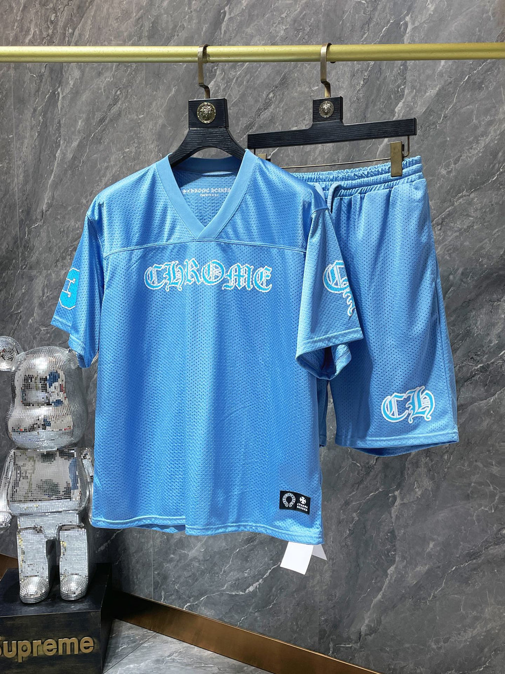 Chrome Hearts flower arm ice hockey casual Tops Pants