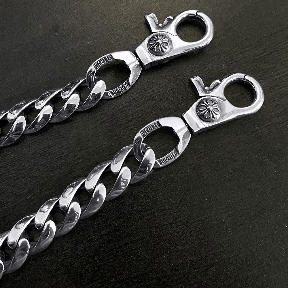 Chrome Hearts 925 Silver Cuban Bold Chain