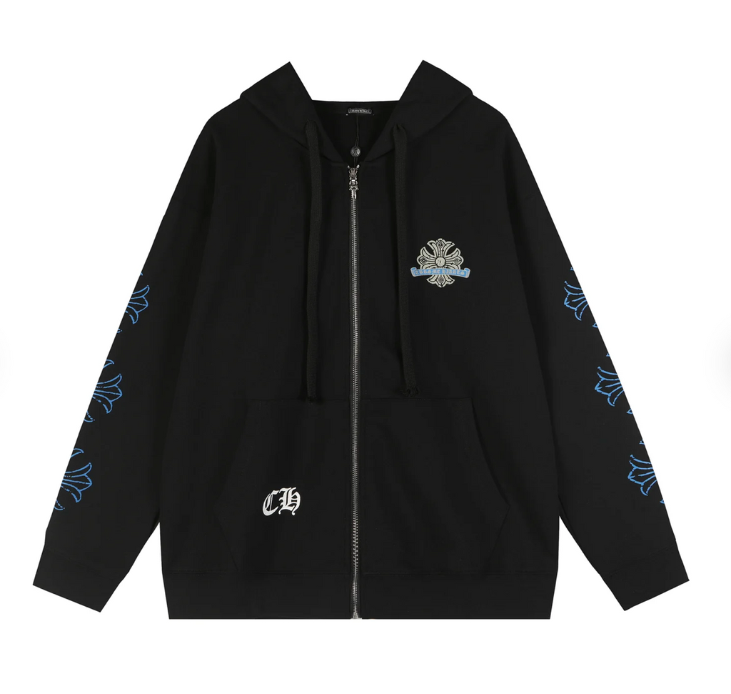Chrome Hearts New Zip Up Hoodie -TQ72
