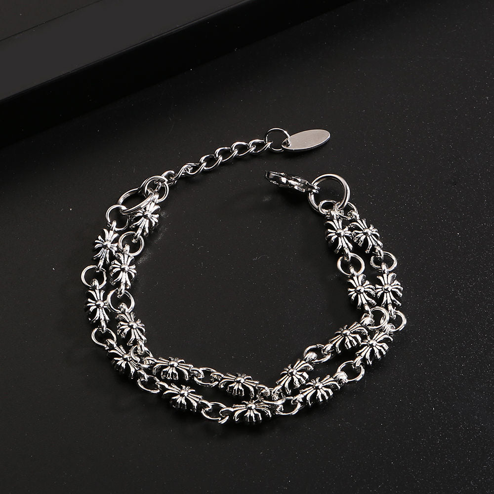 Chrome Hearts double-layer simple bracelet